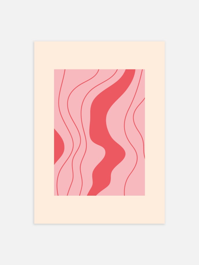 Flowy Lines Poster