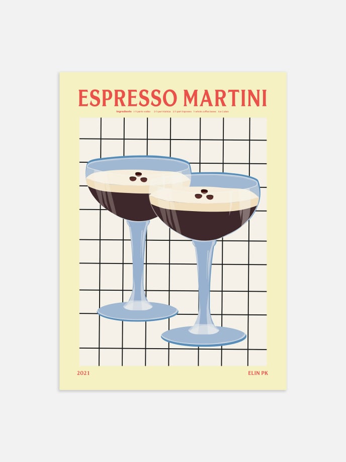 Espresso Martini Drink Póster