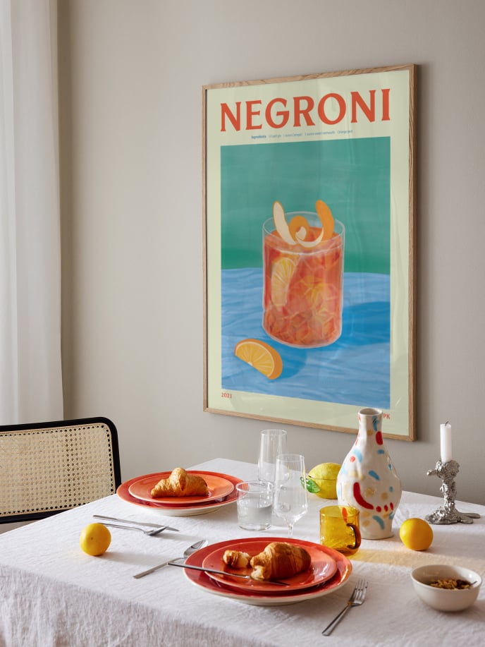 Negroni Drink Poster