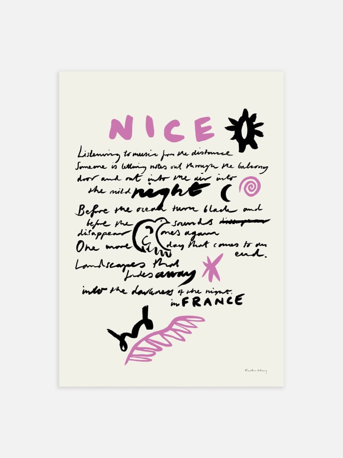 A Summer Night In Nice No.2 Poster