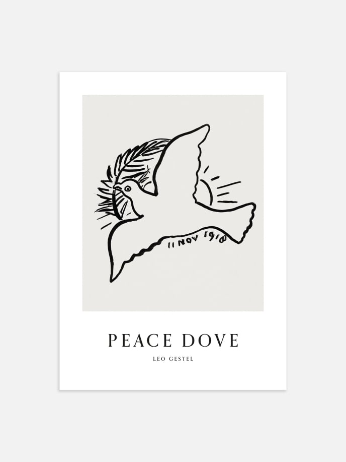 Peace Dove by Leo Gestel Plakat