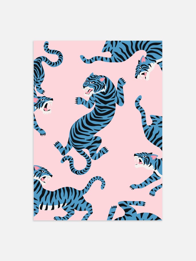 Tiger Pattern Póster