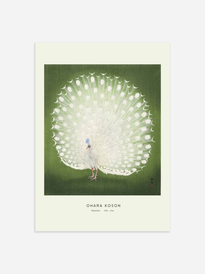 Peacock by Ohara Koson Poster