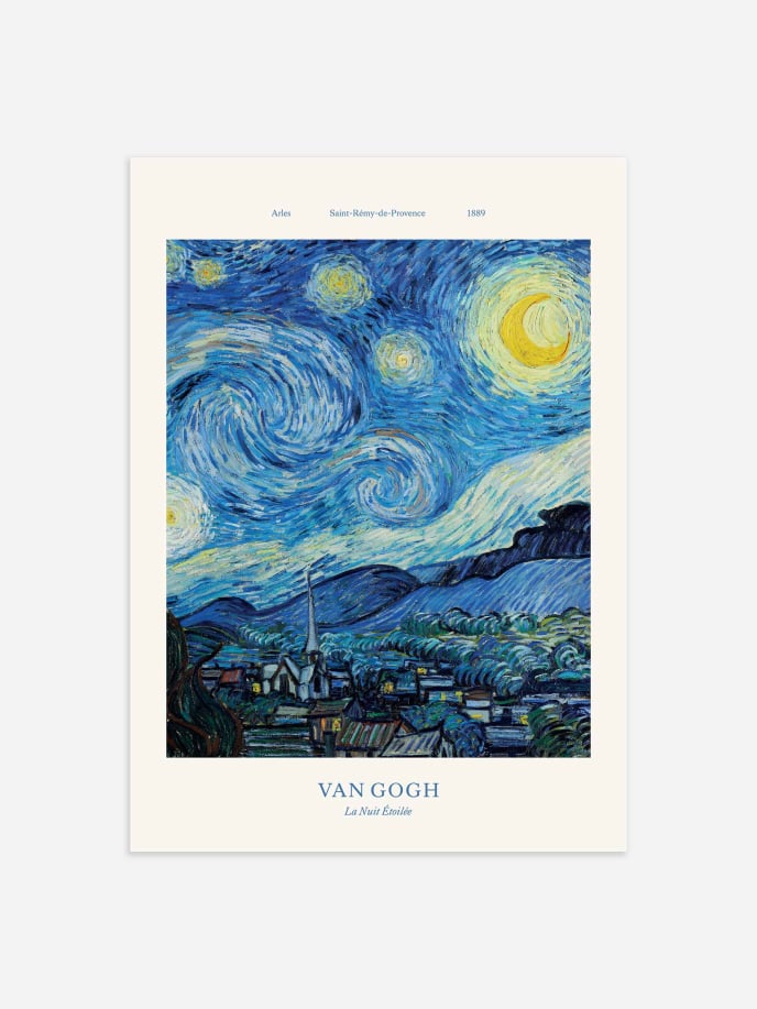 La Nuit Étoilée by Vincent van Gogh Plakat