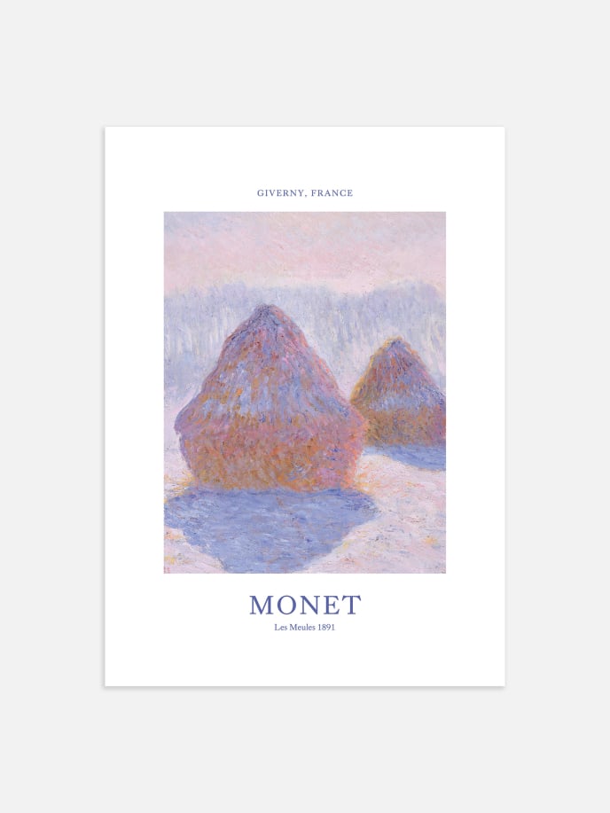 Les Meules by Claude Monet Juliste
