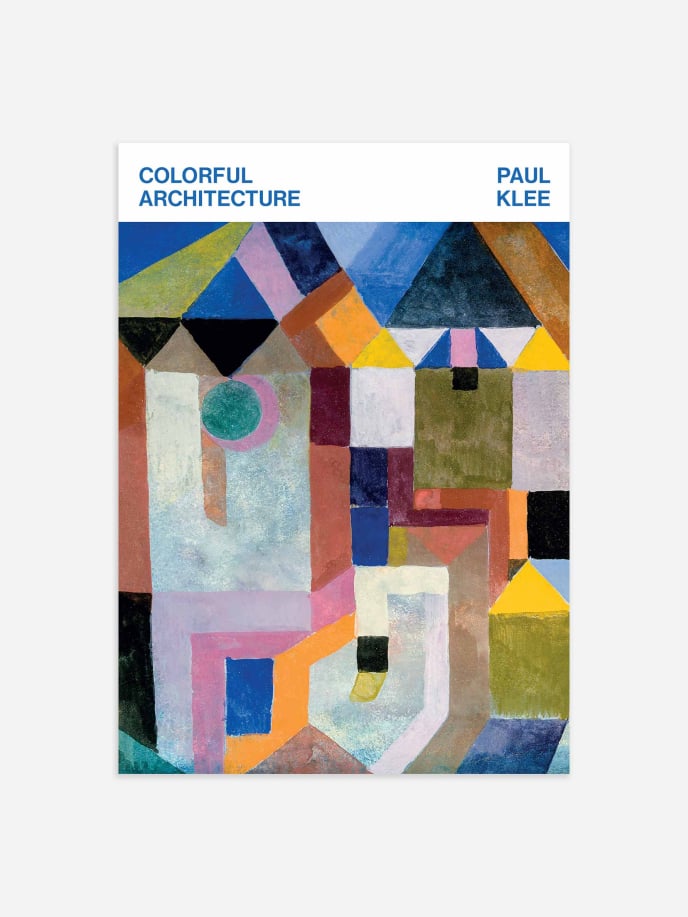 Colorful Architecture by Paul Klee Póster