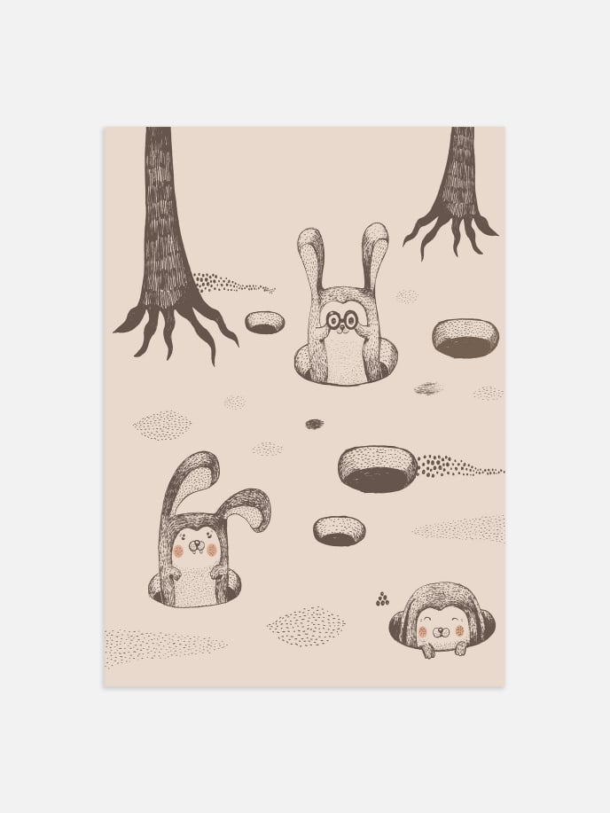 Rabbit Friends Poster