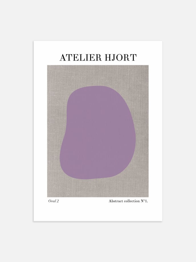 Lilac Oval Plakat