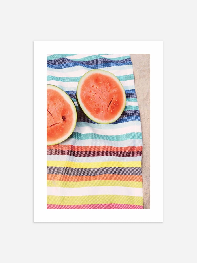 Beach Melons Poster