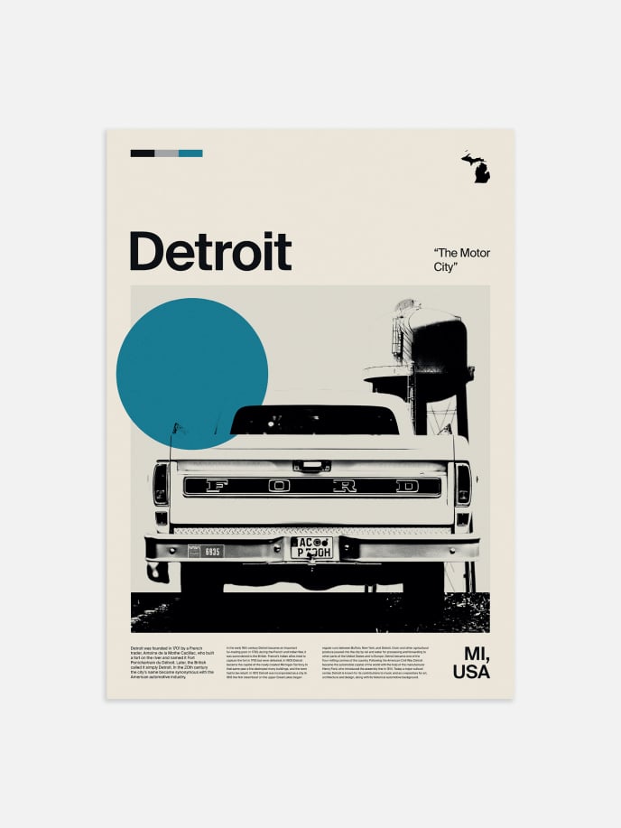 Detroit Plakat