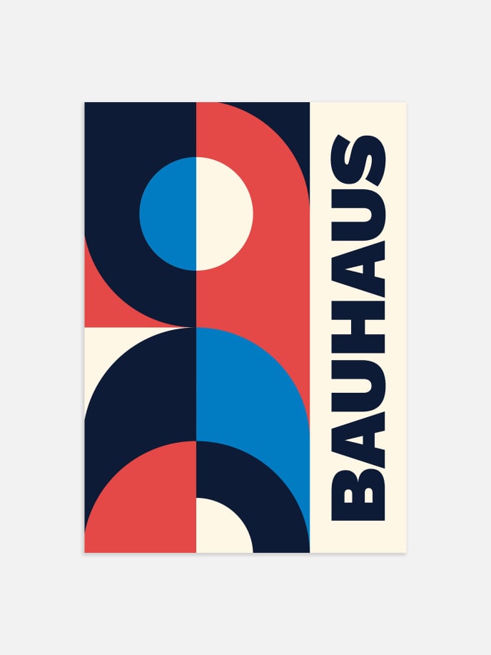 Bauhaus Pattern Póster