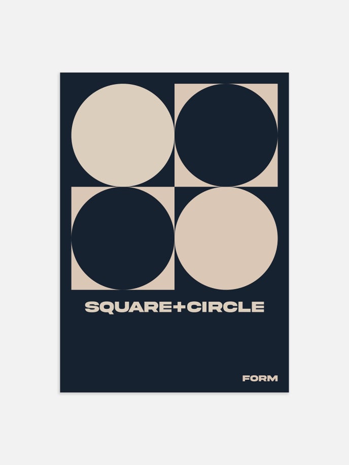 Square Circle Plakat