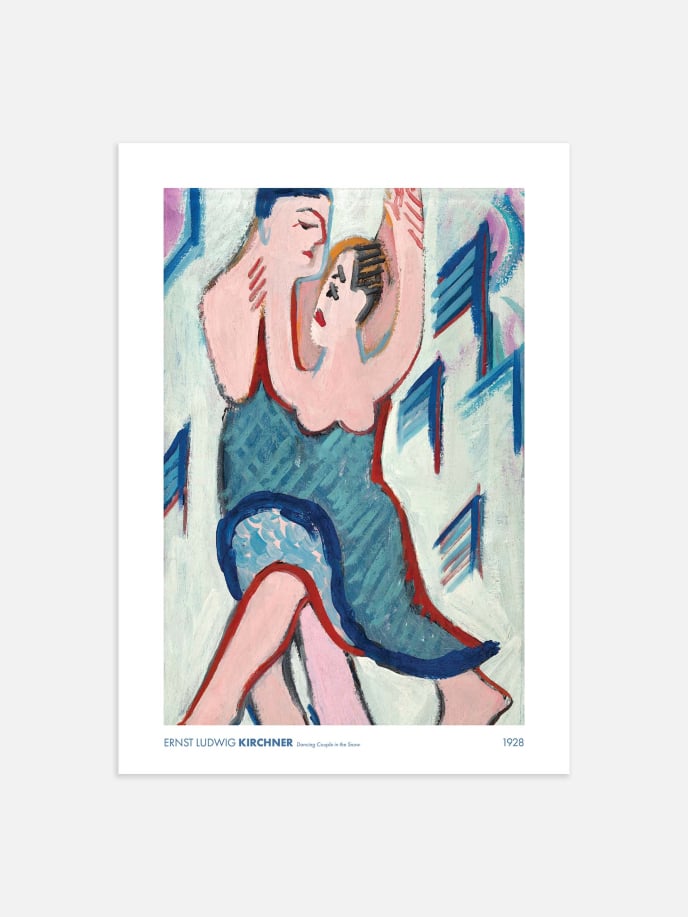 Dancing Couple by Ernst Ludwig Kirchner Poster