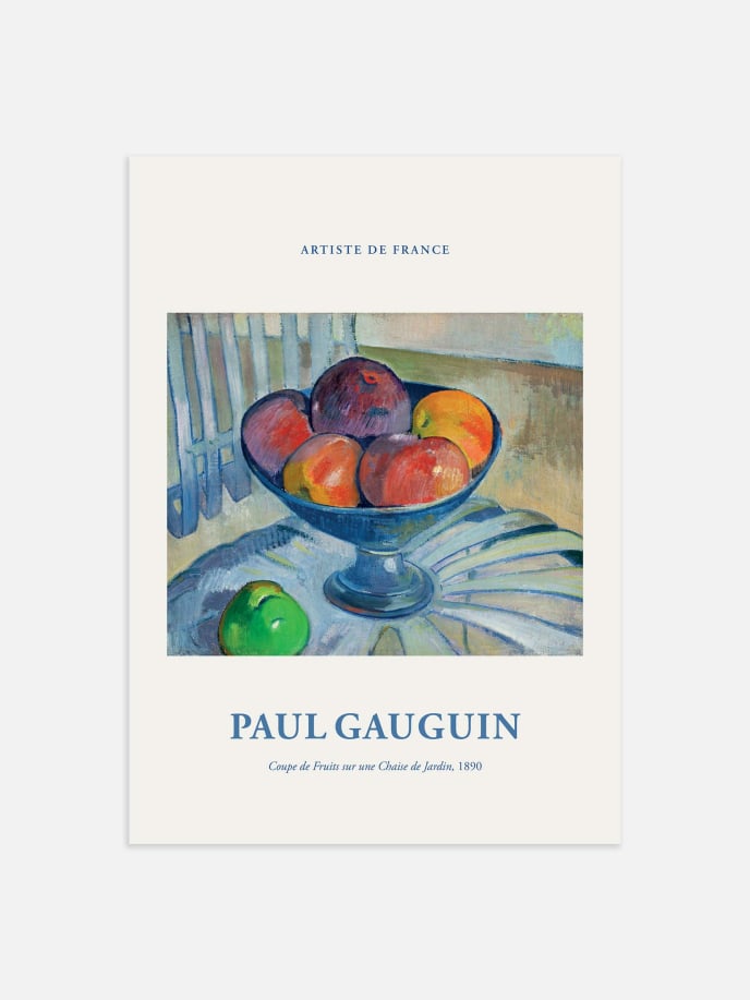 Coupe de Fruits by Paul Gauguin Póster