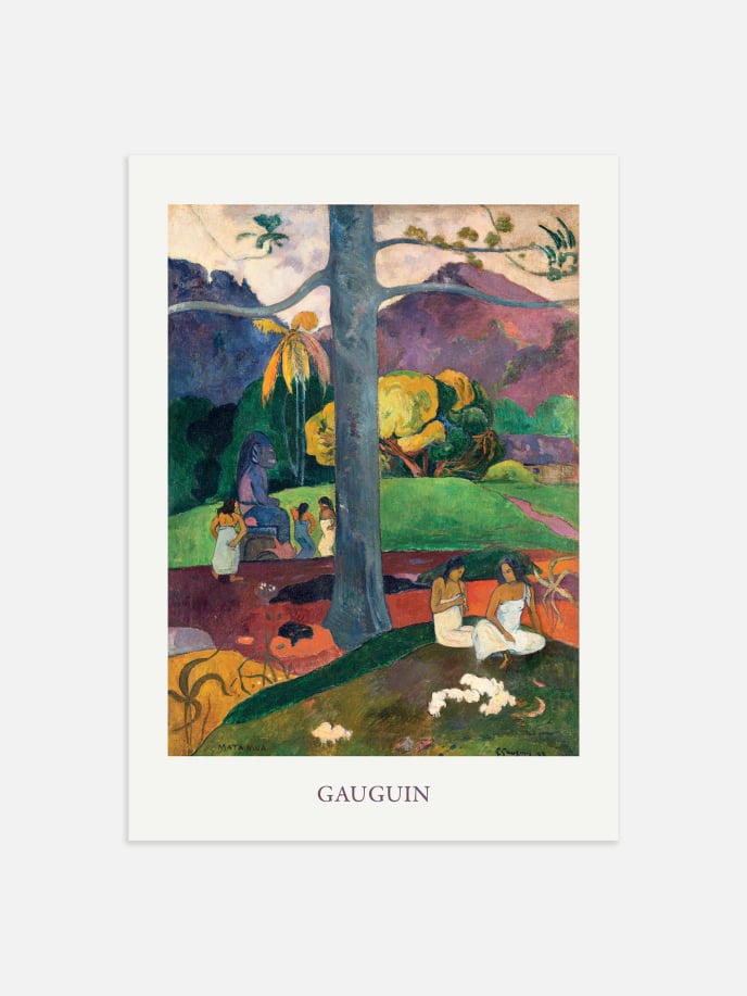 Mata Mua by Paul Gauguin Poster