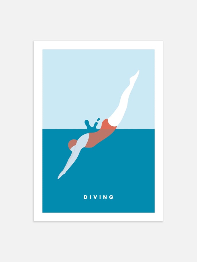 Diving Plakat
