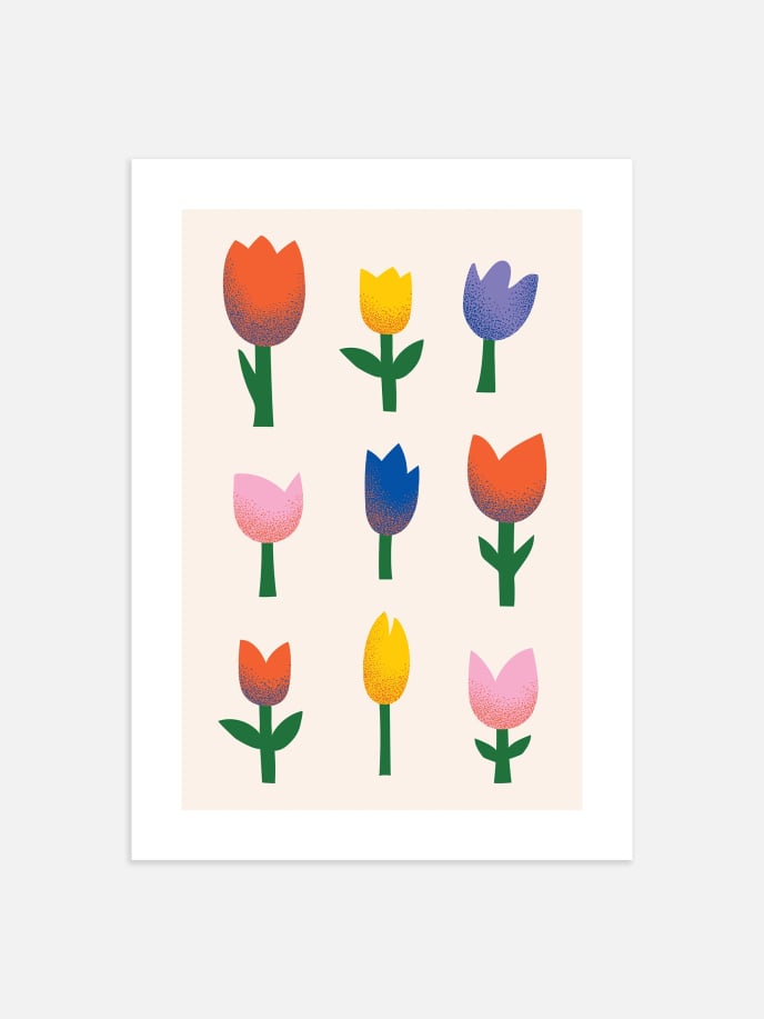Tulip Pattern Poster