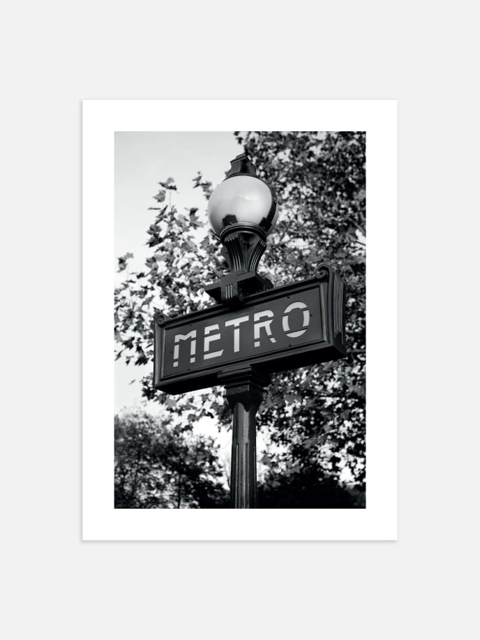 Paris Metro Poster