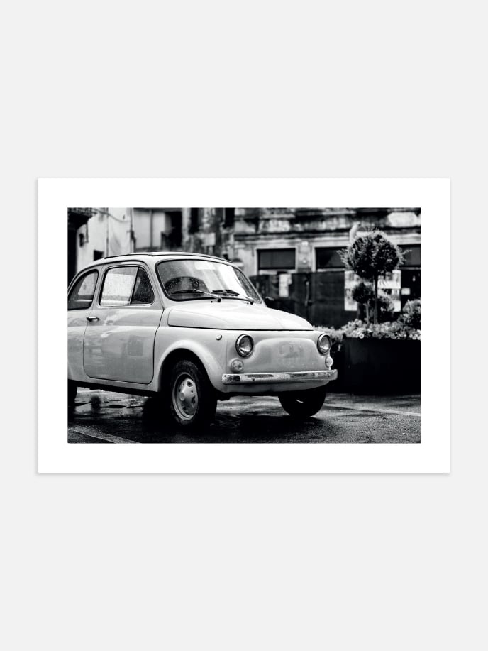 Paris Vintage Car Poster