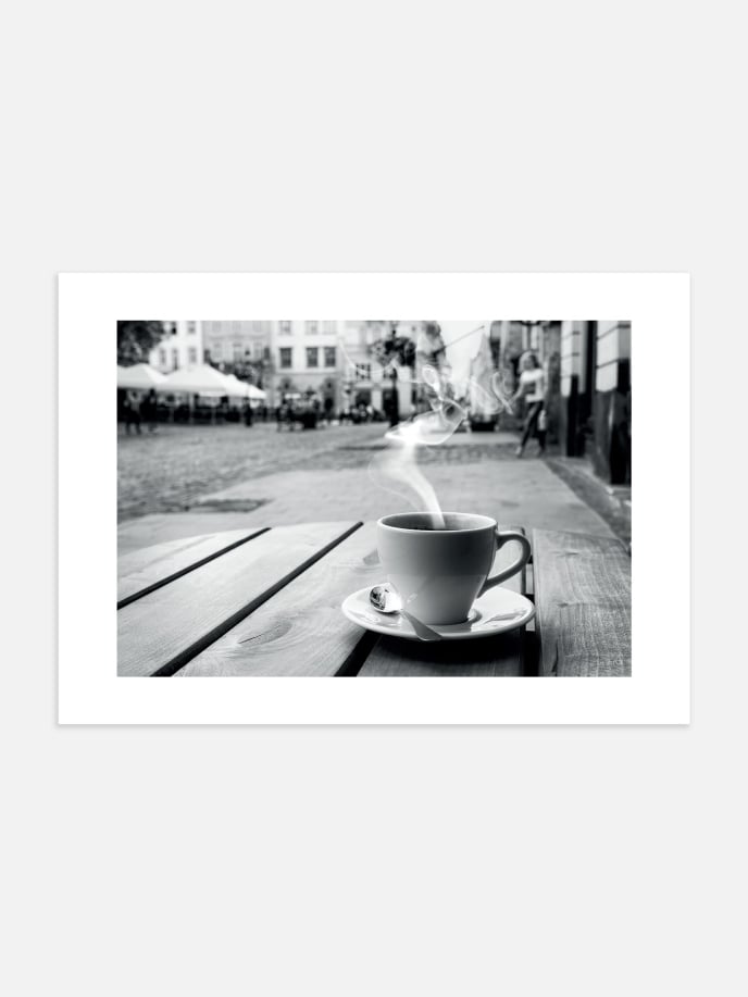 Paris Coffee Cup Poster