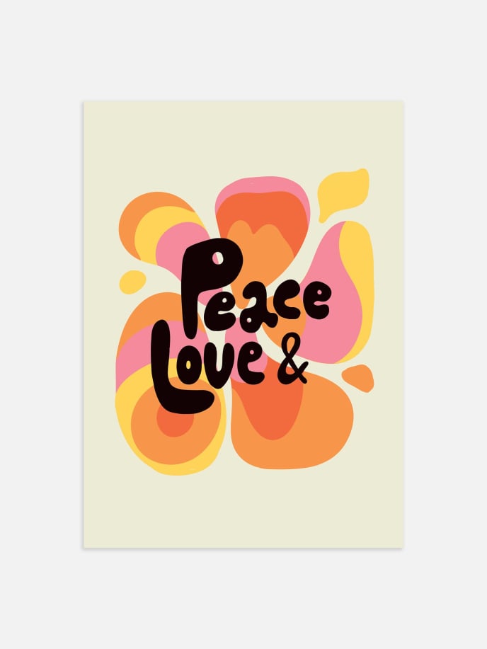 Peace & Love Plakat
