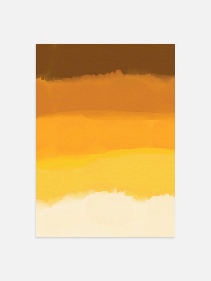 Painted Layers in Orange Poster