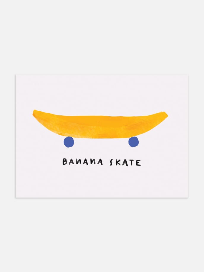 Banana Skate Poster