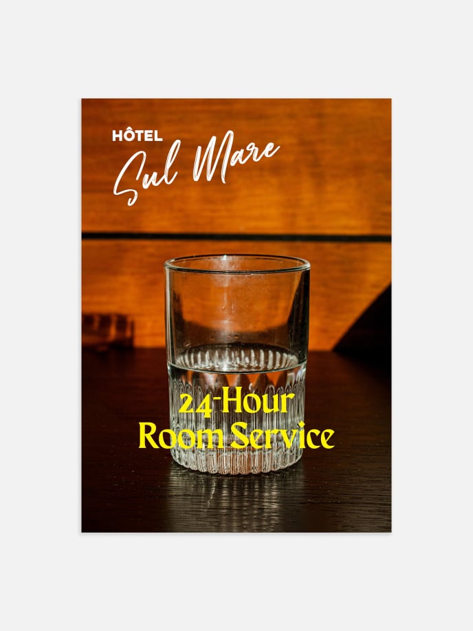 24-Hour Room Service Poster