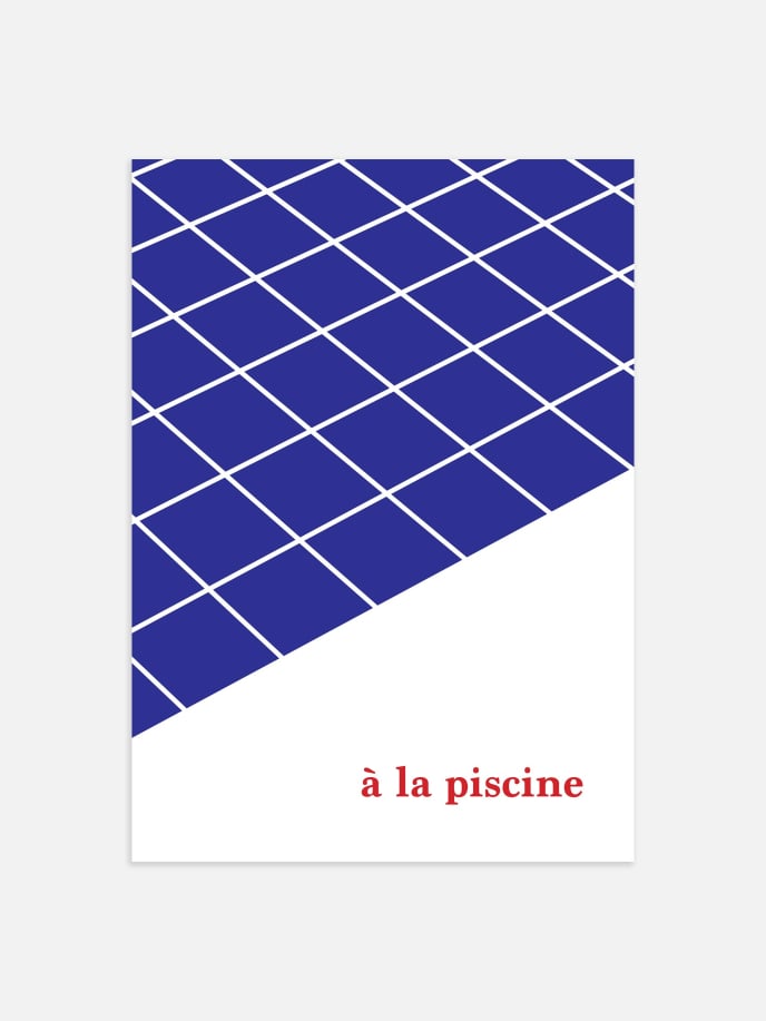 À La Piscine Poster