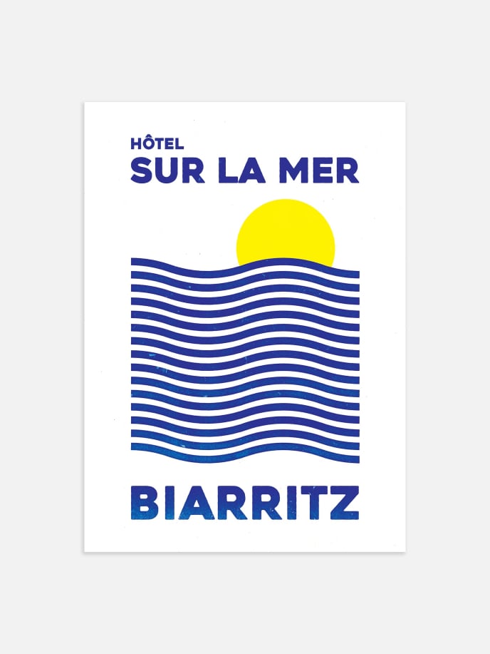 Hôtel Sur La Mer Biarritz Plakat