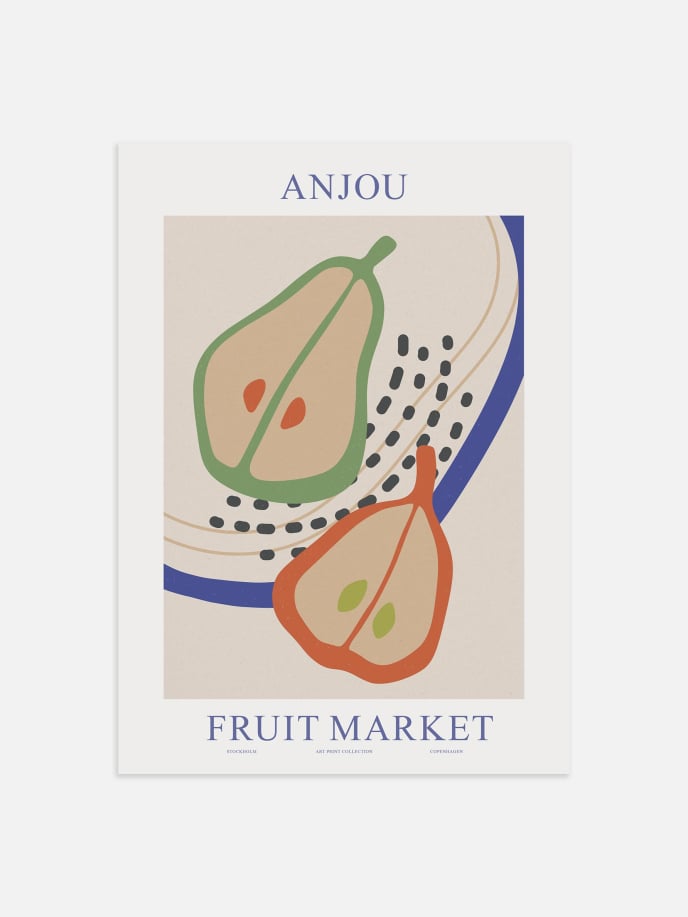 Fruit Market Pear Poster