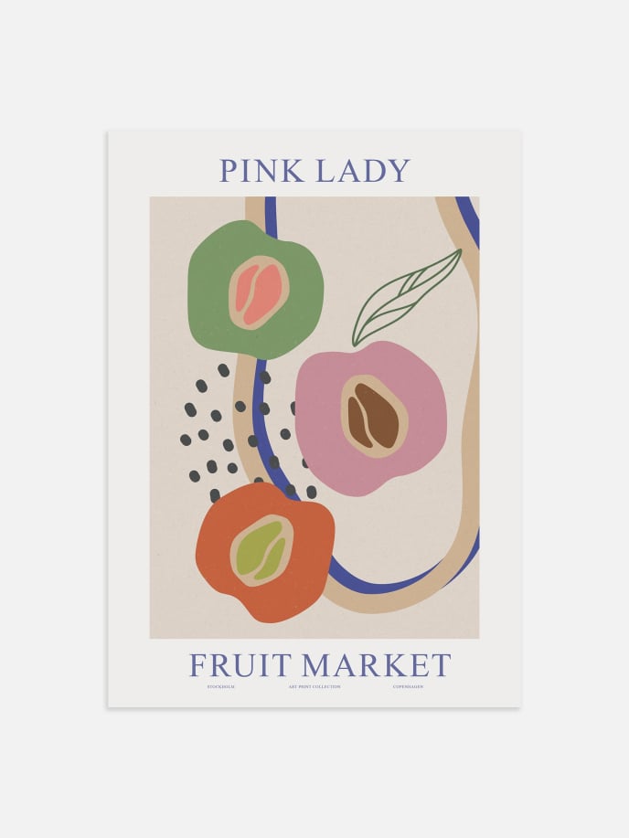 Fruit Market Apple Poster