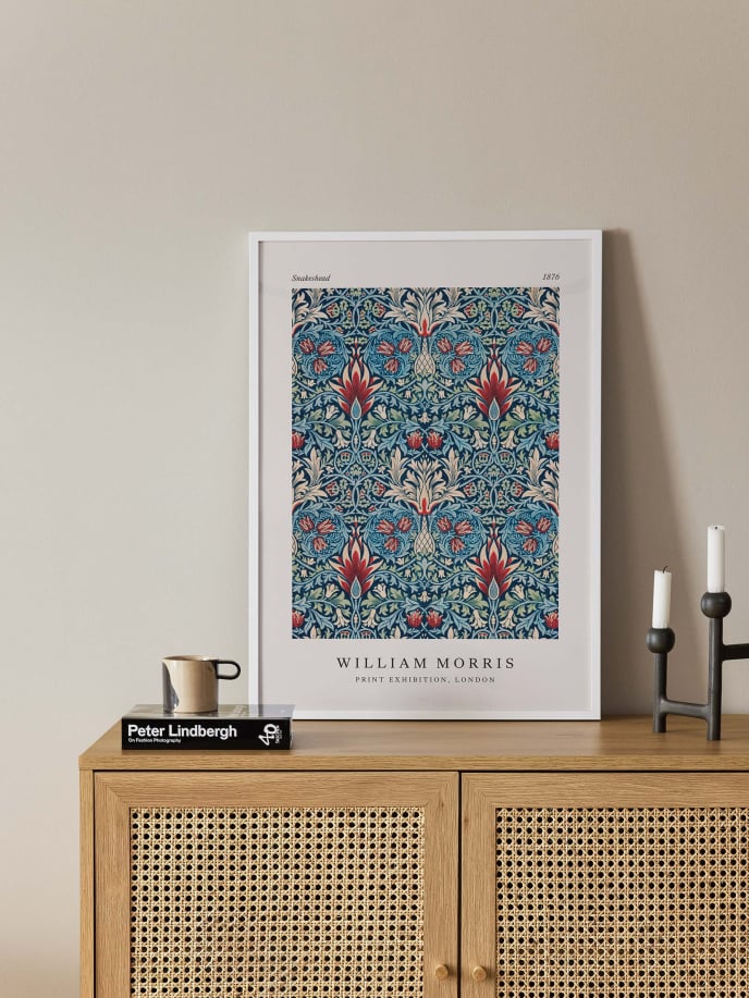 Snakeshead by William Morris Poster