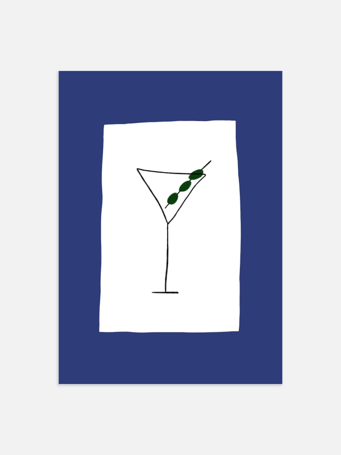 Martini Drink Poster