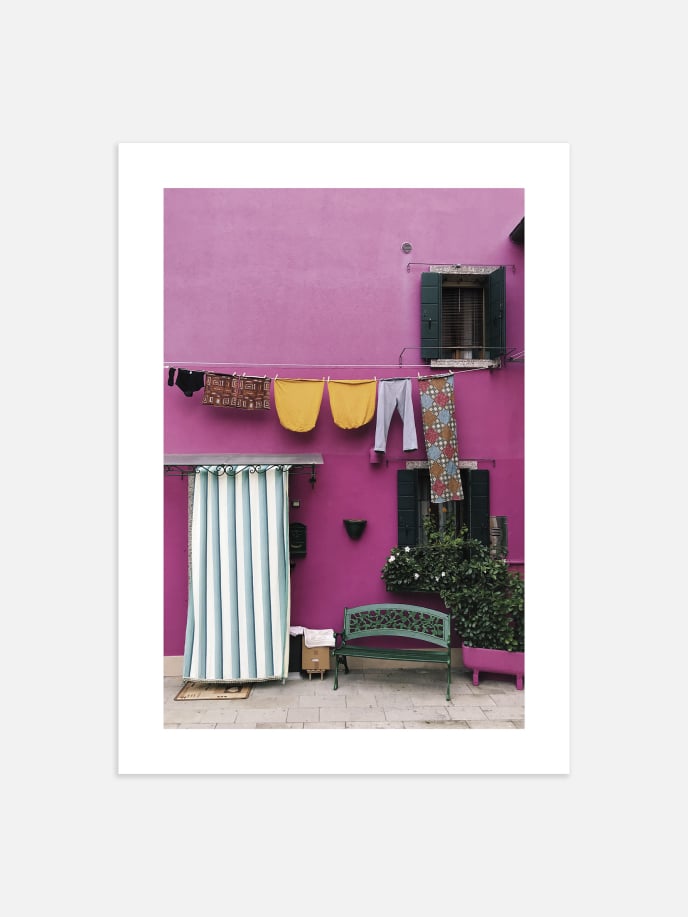The Pink Wall Poster