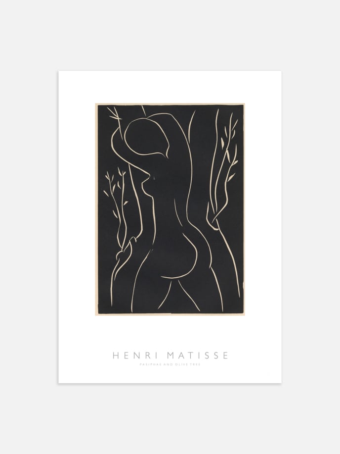 Pasiphae and Olive Tree by Henri Matisse Juliste