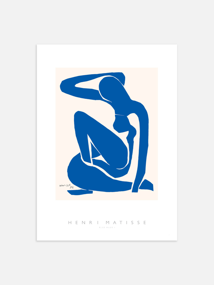 Nu Bleu I by Henri Matisse Poster