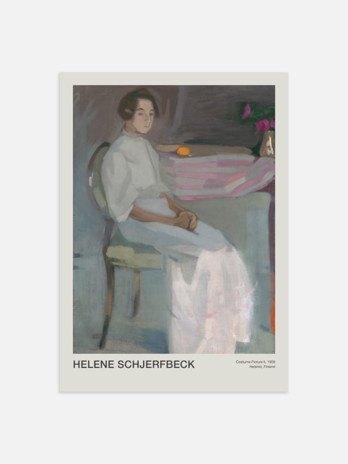 Costume Picture II by H. Schjerfbeck Poster