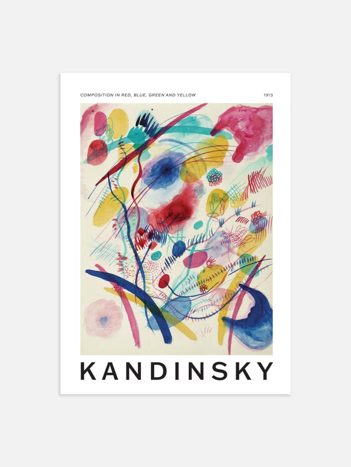 Composition by Wassily Kandinsky Plakat