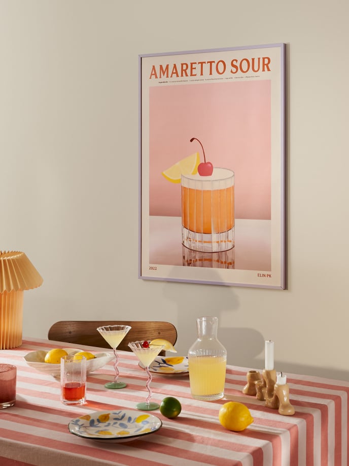 Amaretto Sour Drink Poster