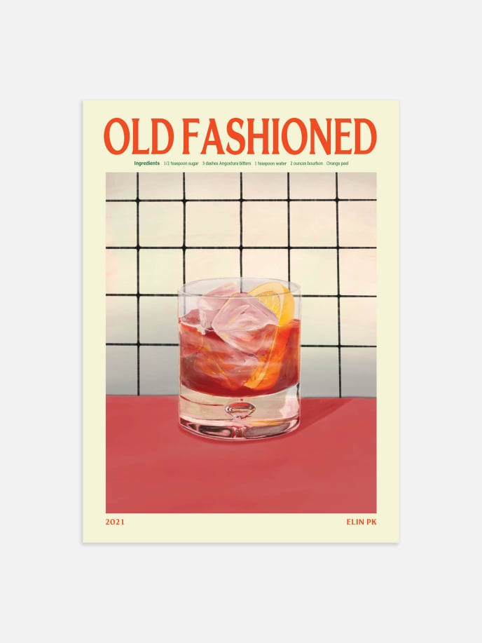 Old Fashioned Drink Plakat
