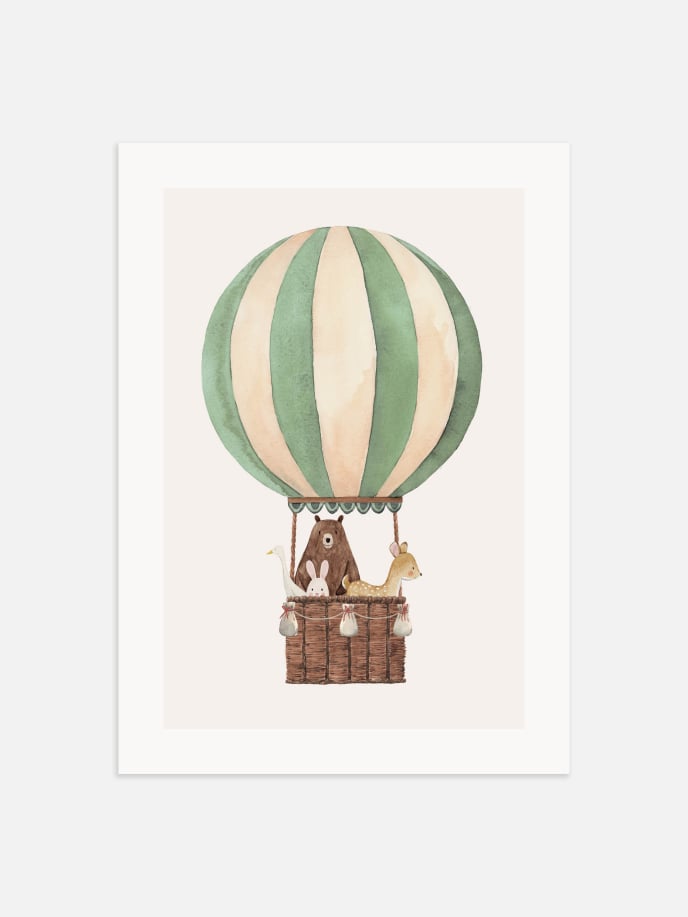The Green Balloon Ride Poster