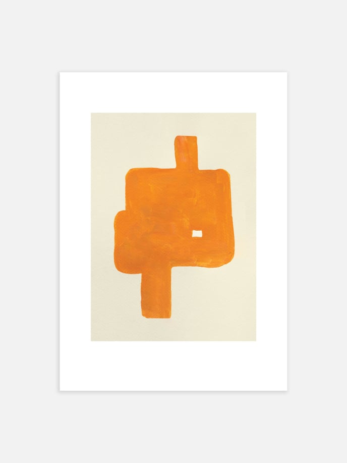 Orange Knot Poster