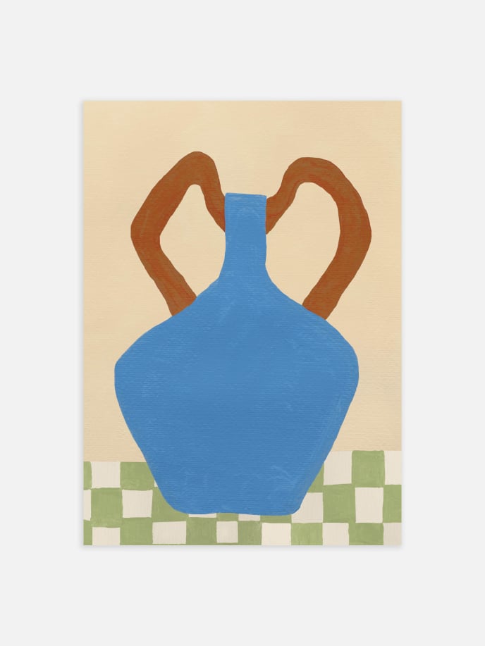 Blue Vase II Poster