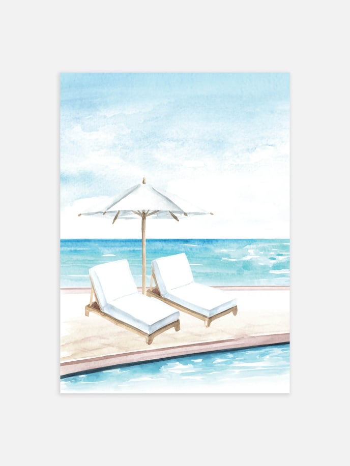 Sun Chairs Plakat