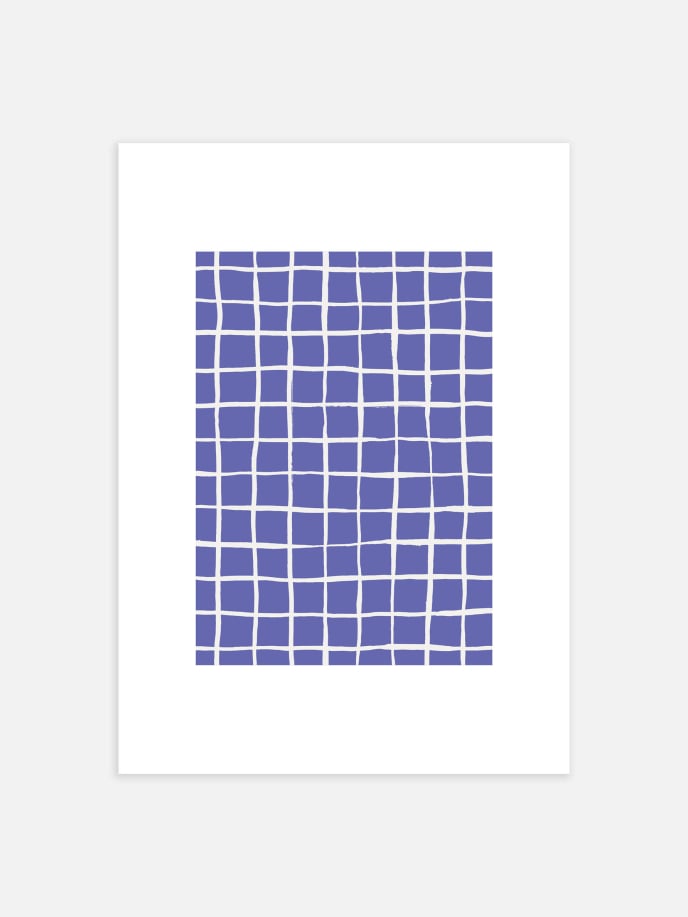 Blue Canvas Poster