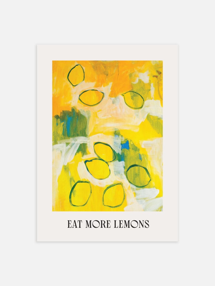Eat More Lemons Plakat