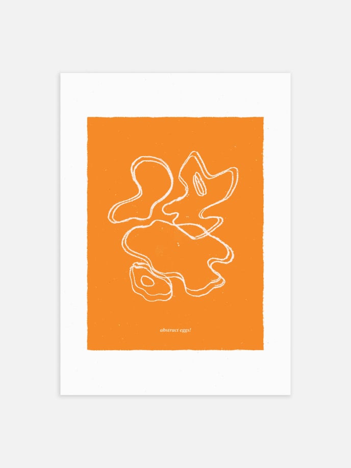 Abstract Eggs Poster