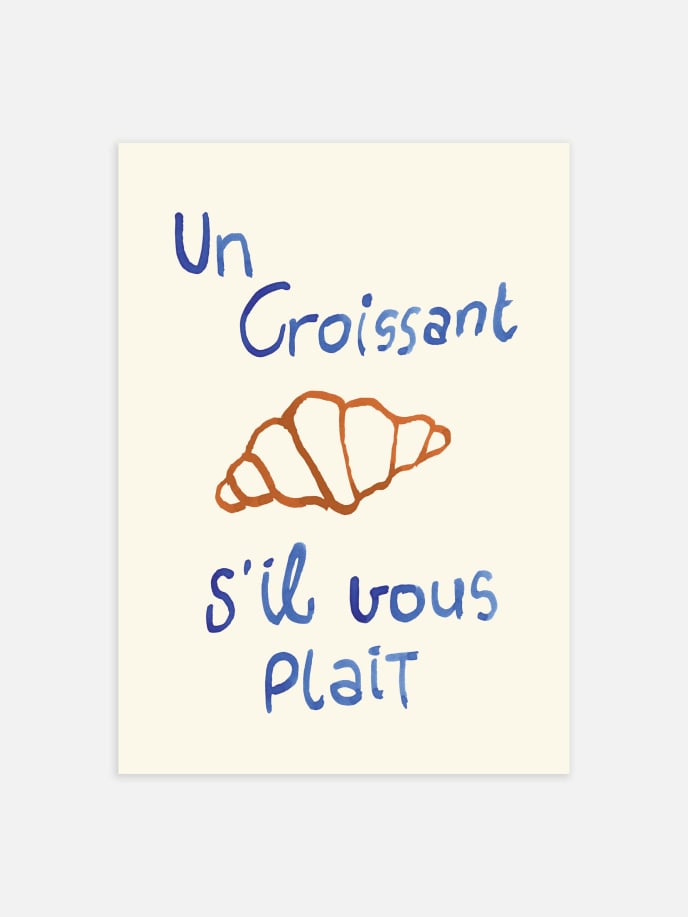 Un Croissant Plakat