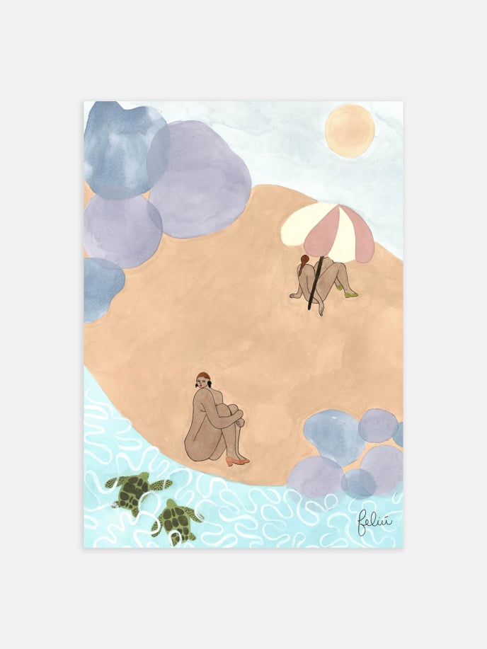 Beachy Day Poster